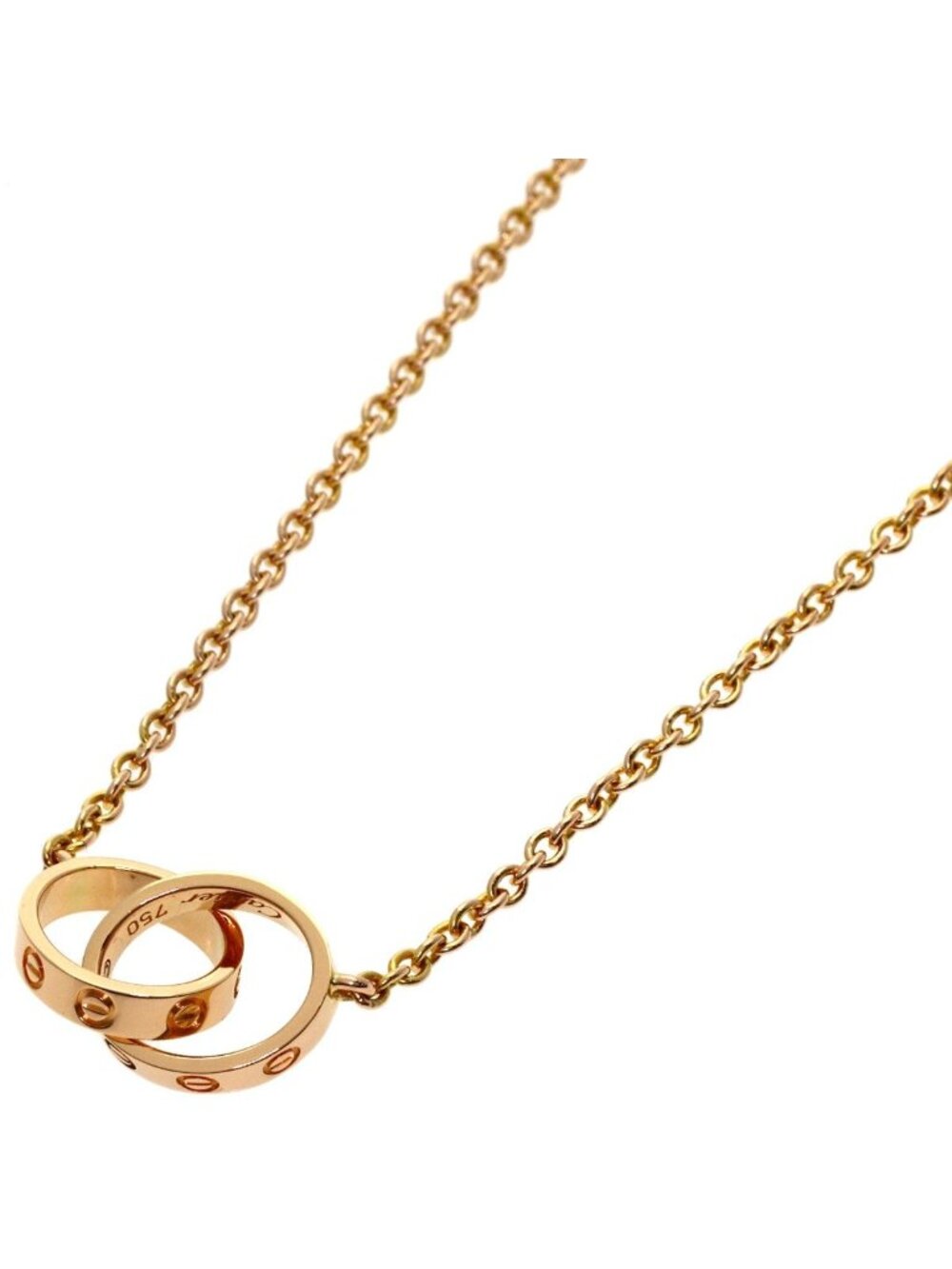 Cartier Baby Love Necklace 18k Pink Gold